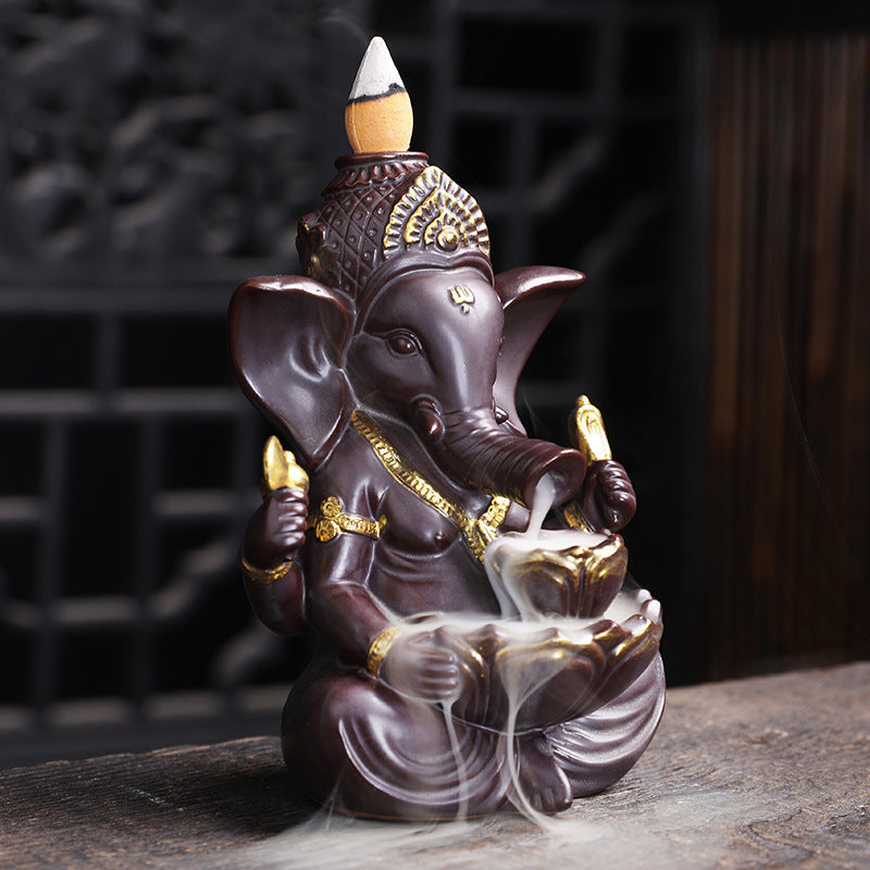 Brenner Elefant Keramik Ornamente Sandelholz Buddha Vorräte