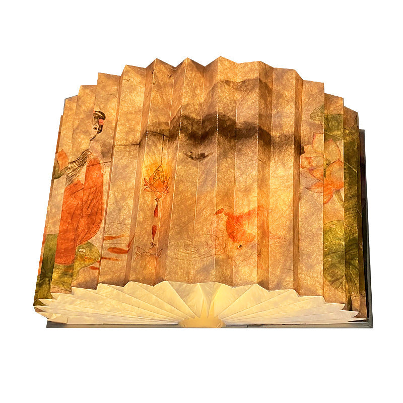 Folding Book Cultural and Creative Gifts Small Night Lamp