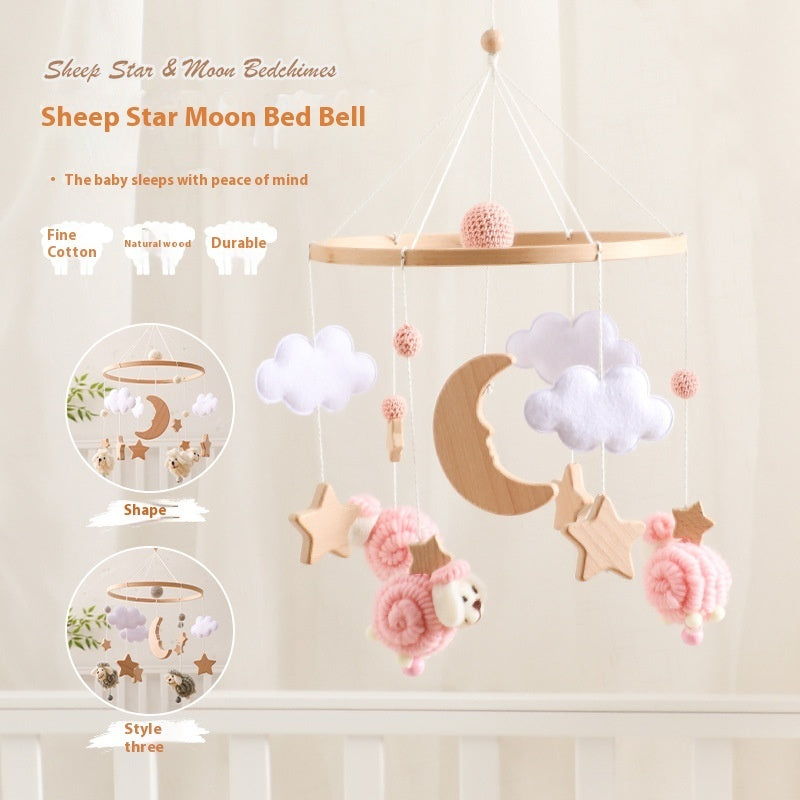 Felt Animal Baby Bed Bell Nordic Style Hand-eye Coordination Crib Hanging Ornament