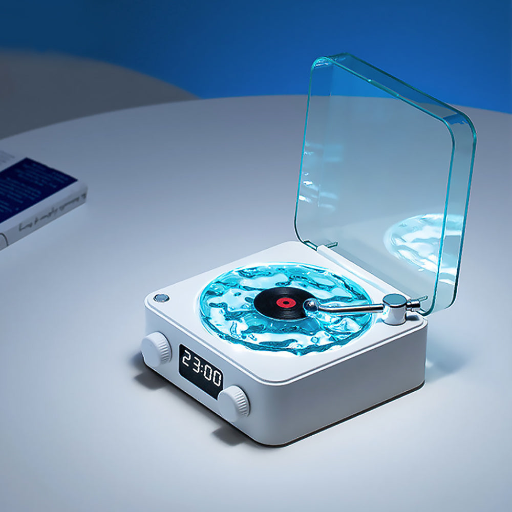 Retro Vinyl Bluetooth Speaker with White Noise and RGB Light-3