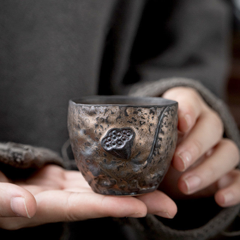 Home Fashion Simple Gilt Ceramic Tea Cup