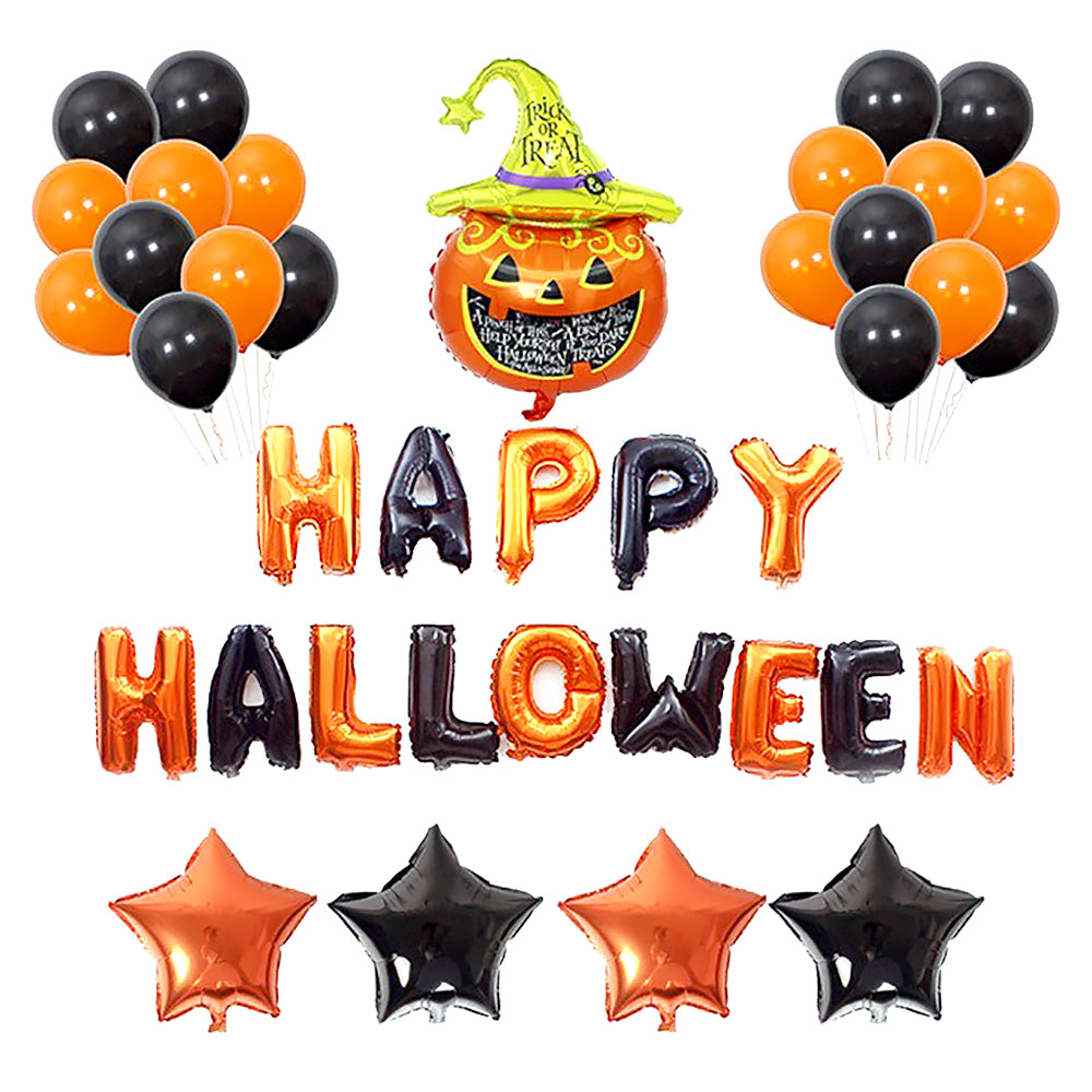 Halloween Pumpkin Balloon Decoration Set for Home Party Supplies-9