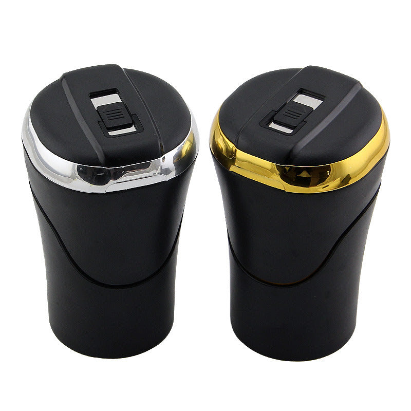 Push-pull Lighter Cool Car Accessories Detachable Car Ashtray Smell Proof with Lid LED Light