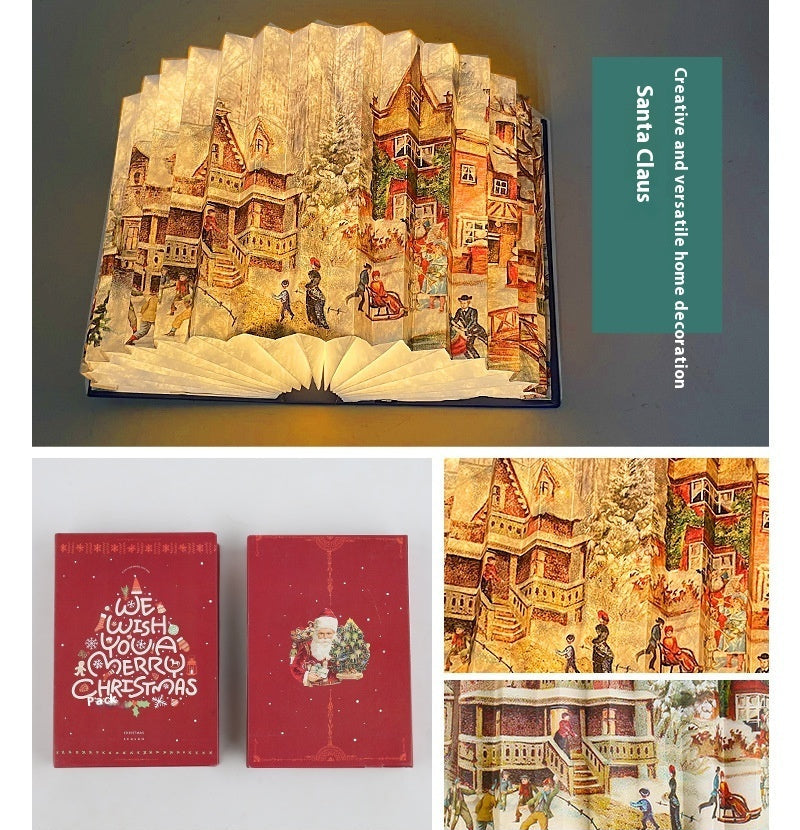 Folding Book Cultural and Creative Gifts Small Night Lamp