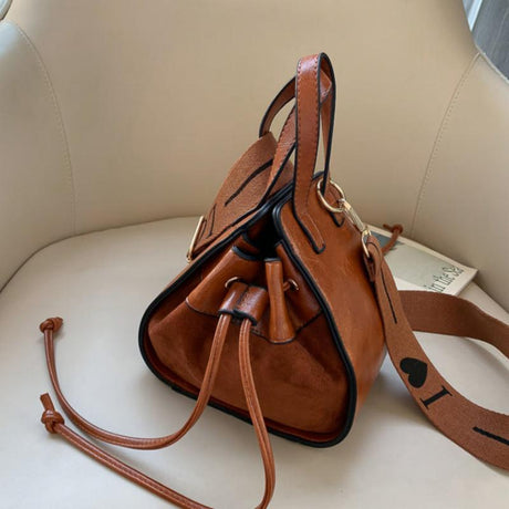 Vintage -Bucket -Tasche im Hongkong -Stil im Hongkong