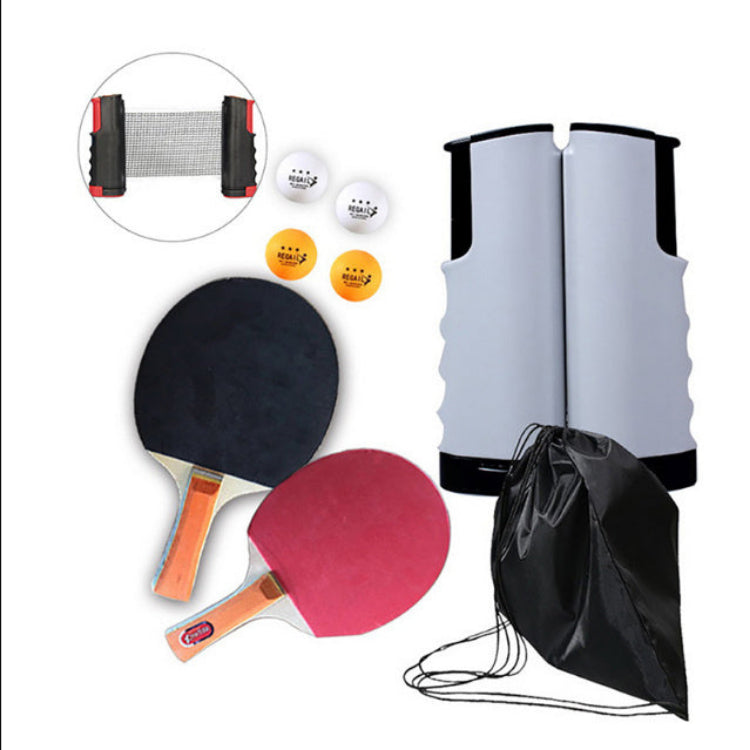 Portable Table Tennis Rackets Telescopic Net Rack Set