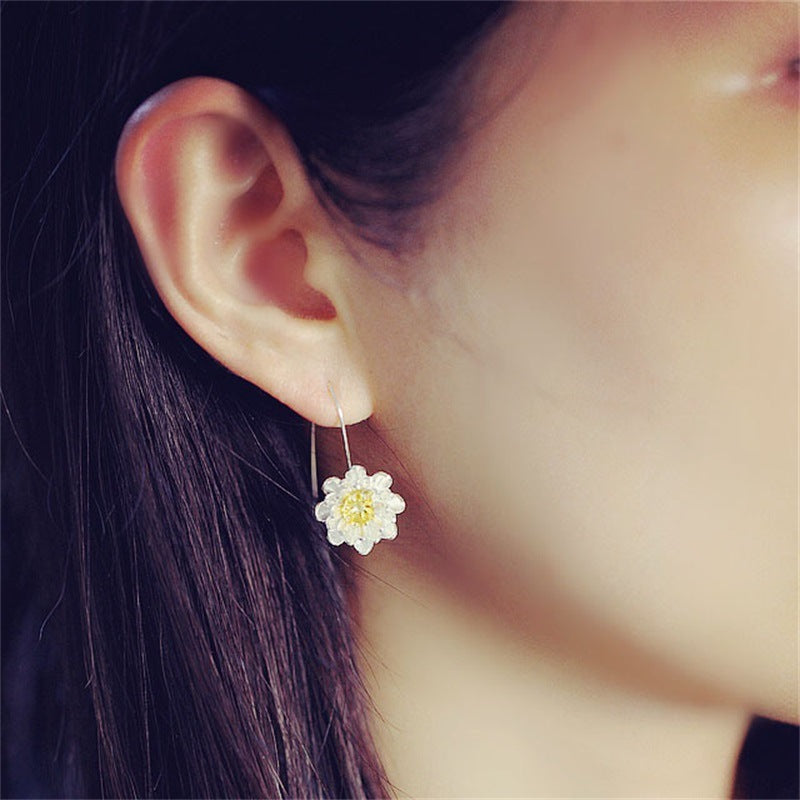 Hypoallergenic Lotus Female Earrings