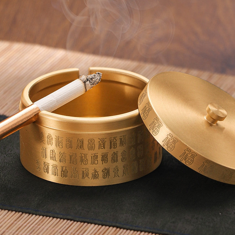 Haushalts neuer chinesischer Stil mit Deckel verhindern Flutasche -Aschenbecher Dekoration