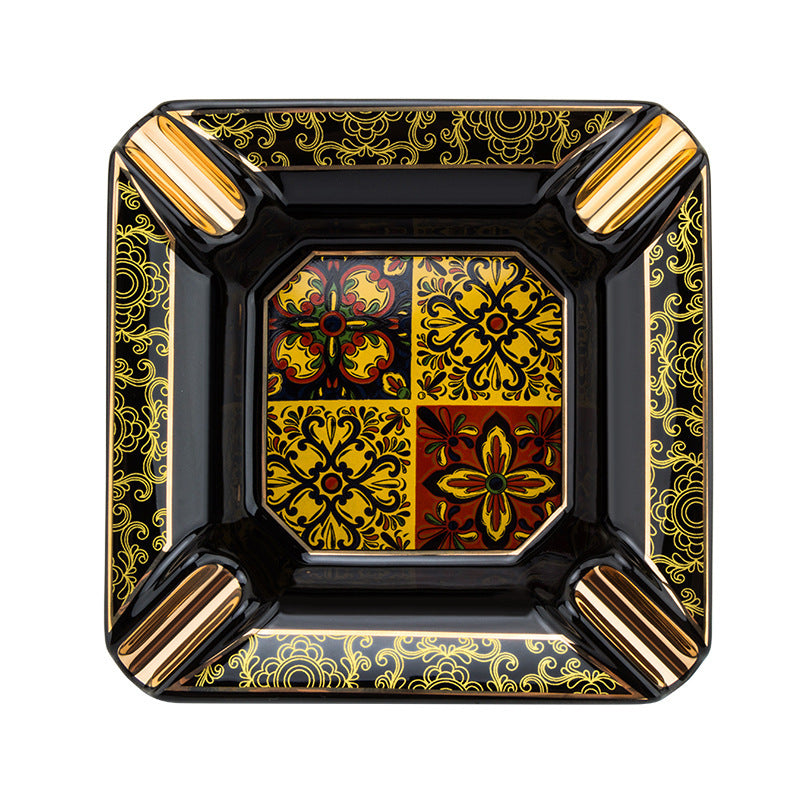 Keramik bemalt große Kapazität ohne rutschfeste Zigarrenbehbe