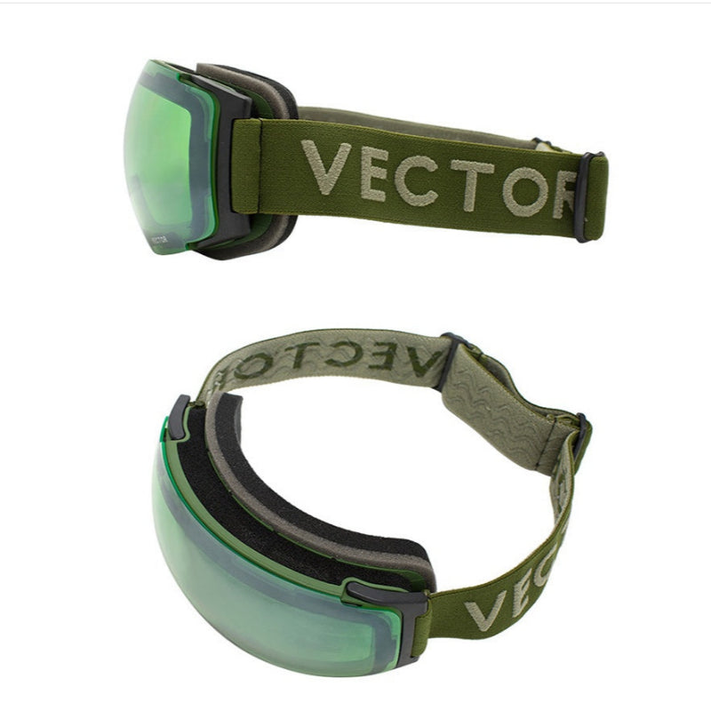 Compass Ski Glasses Double-layer Lens Anti-fog Spherical Surface Mountaineering Goggles