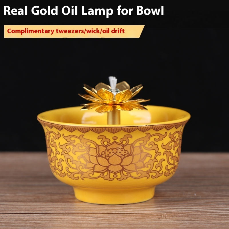 Dragon Boat Festival Haushaltsöllampen Buddha Front Keramik Buddha Lampe