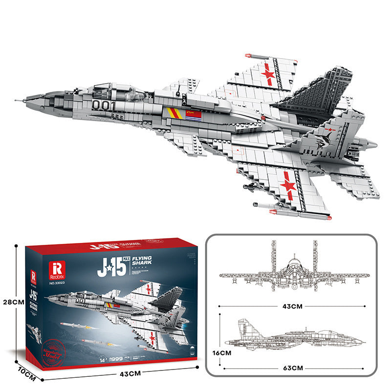 Military Models Fighter Assembling Building Blocks Toy