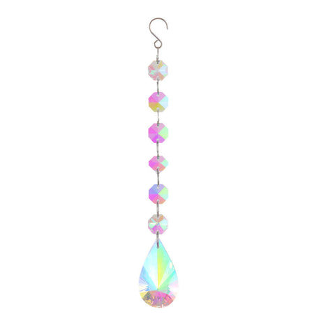 Artificial Crystal Octagon Bead Pendant
