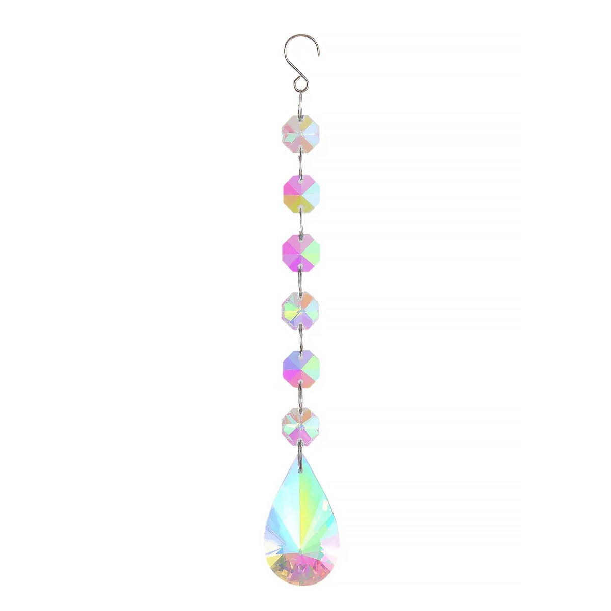 Geometric Crystal Suncatcher Hanging Ornament Window Decor-8