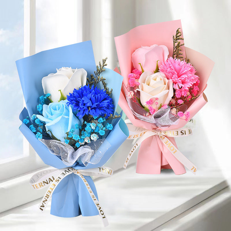 Teacher's Day Carnation Rose Simulation Soap Flower