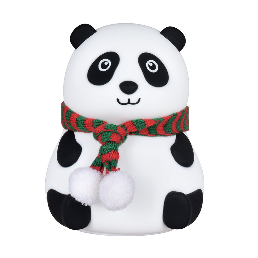 Cute Sitting Panda Silicone Night Light-6