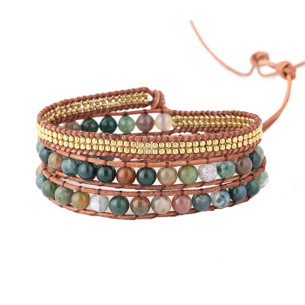 Hand-woven Multi-layered Beaded Bracelet