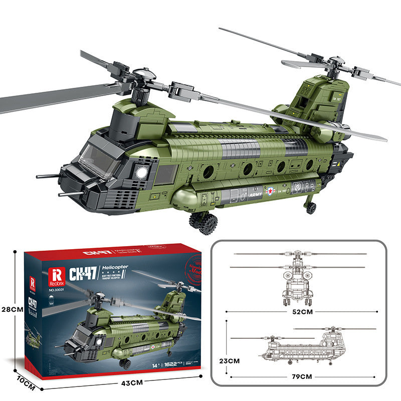 Military Models Fighter Assembling Building Blocks Toy