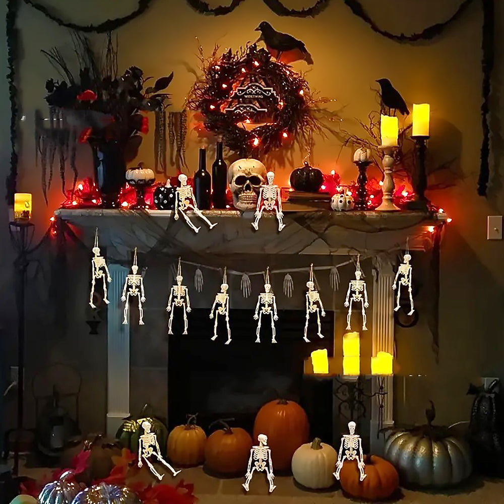 Halloween Resin Hanging Ornaments Set Indoor Outdoor Decorations-4
