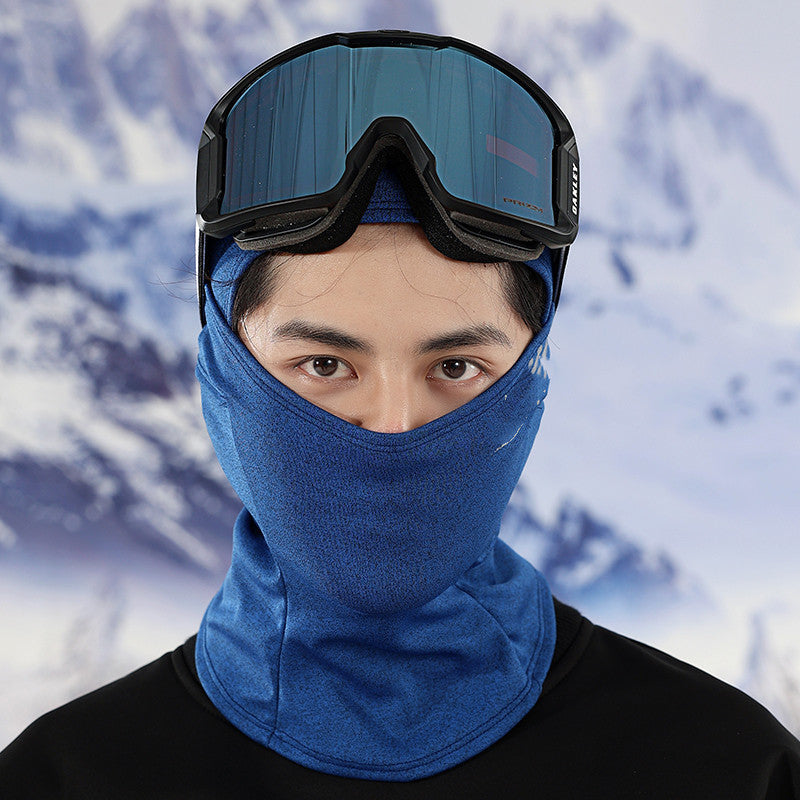 Velvet Windproof Ski Head Cover Outdoor Skiing Protective Mask