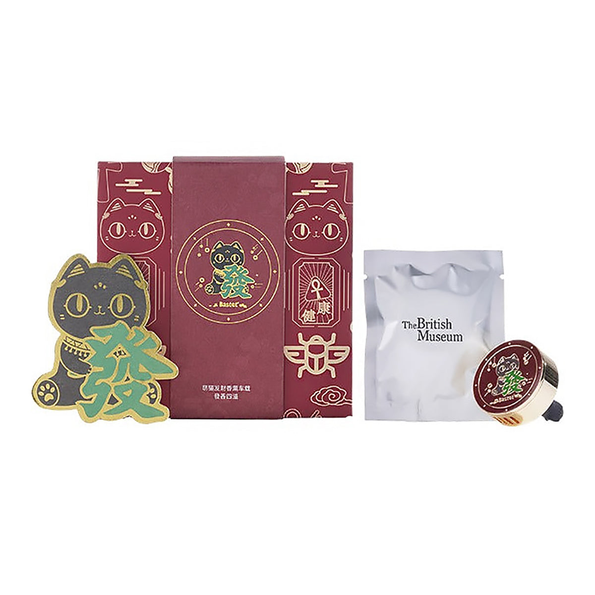 Anderson Cat Car Vent Diffuser with Amber Wood Solid Fragrance-5