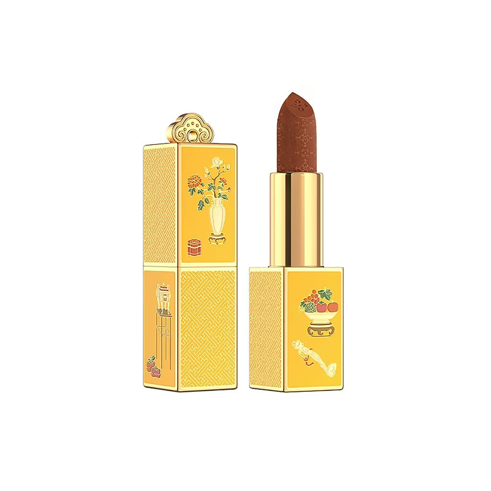 Lipstick with Sculpted Bullet Bogu Danfeng Orange Hydrating Formula-1