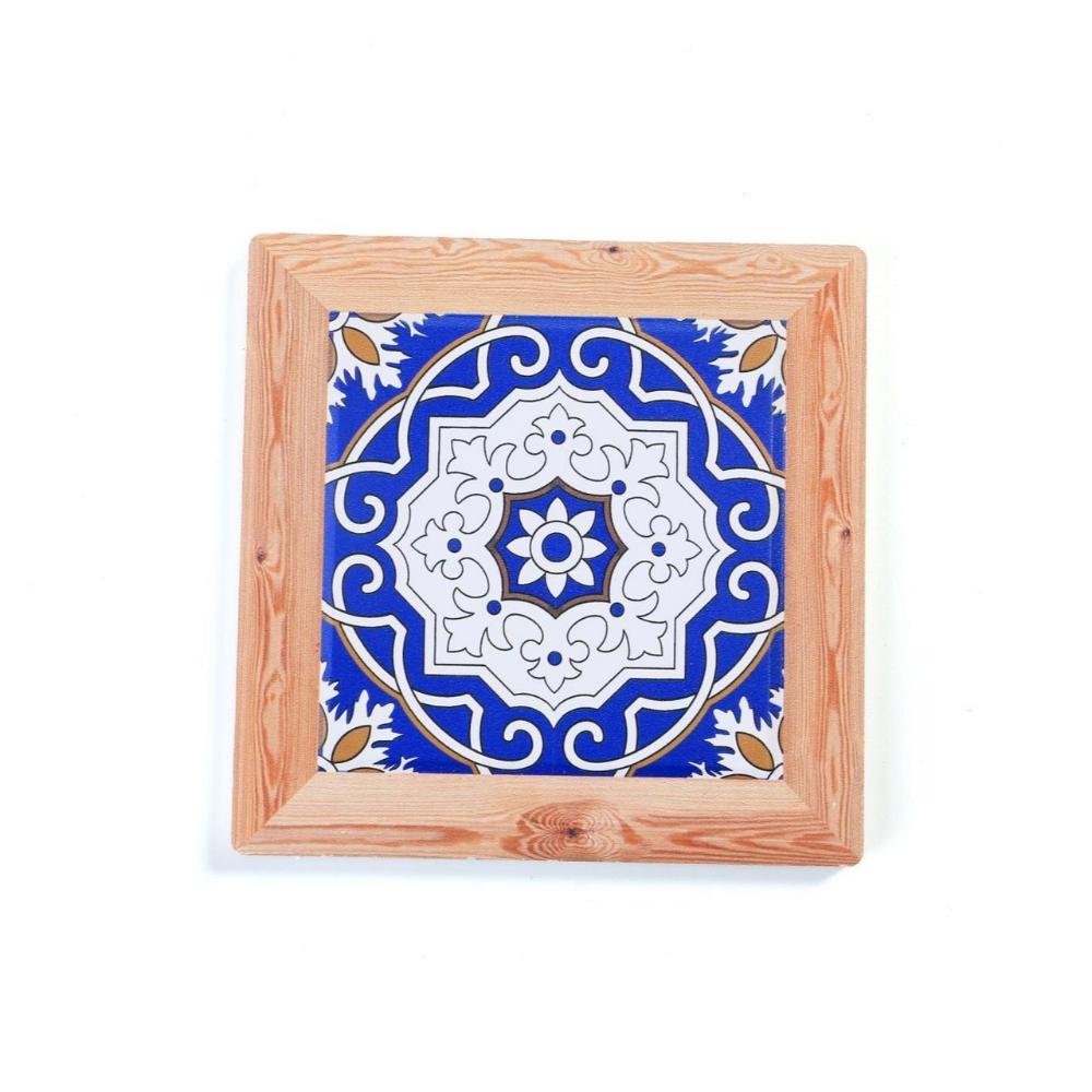 Ceramic Cork Coasters - Chinese Blue and White Porcelain Pattern Design-5