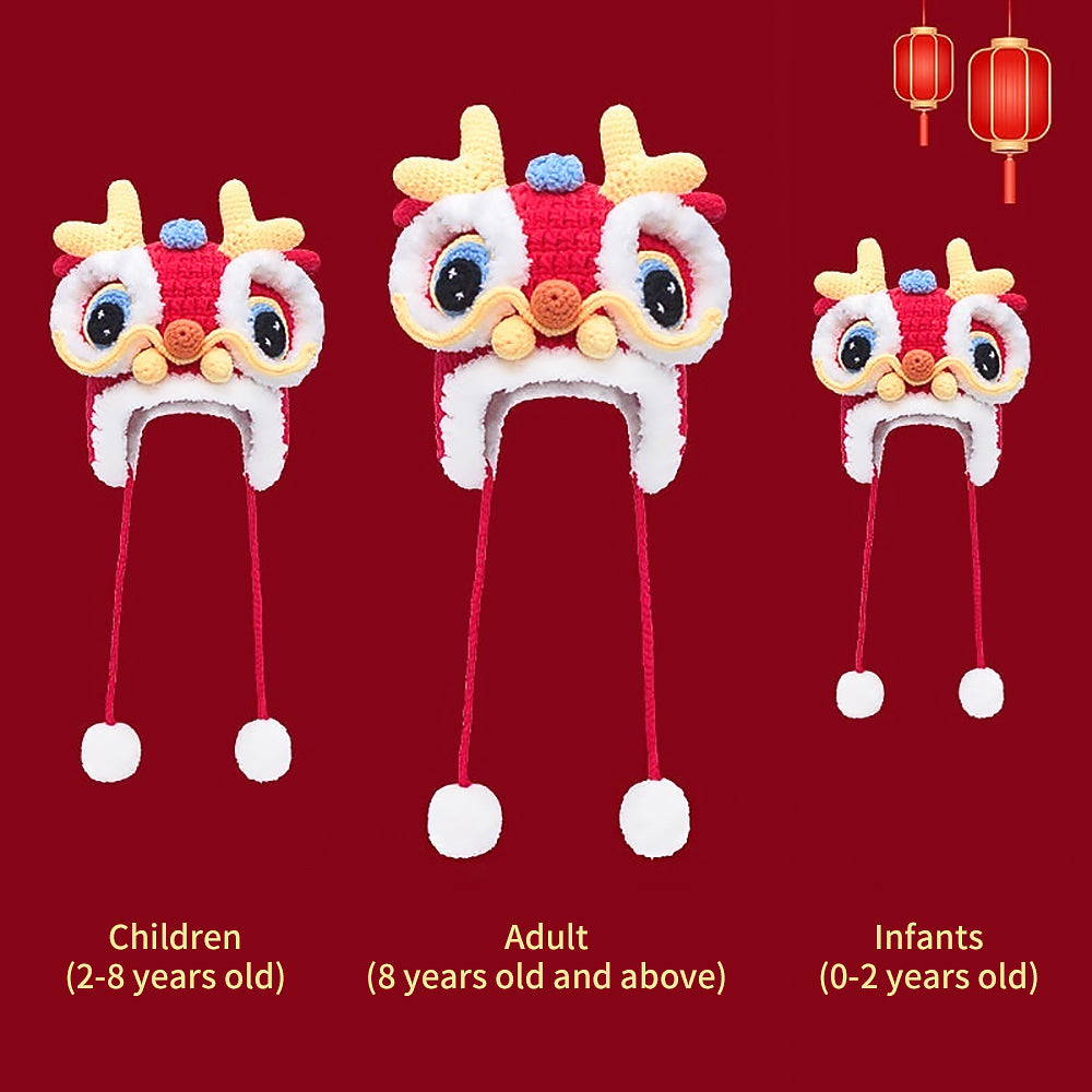 Chinese Knitted Tiger Head Hat-2