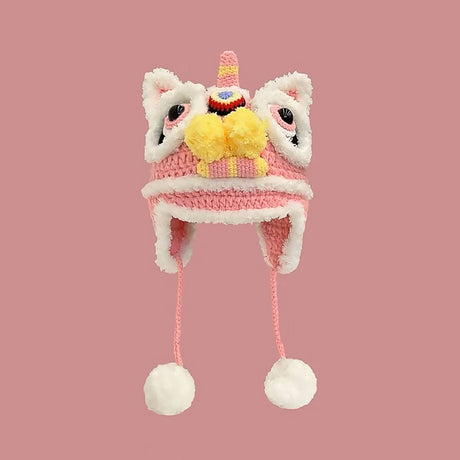 Chinese Knitted Tiger Head Hat-5