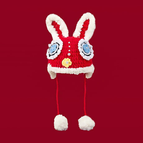 Chinese Knitted Tiger Head Hat-7