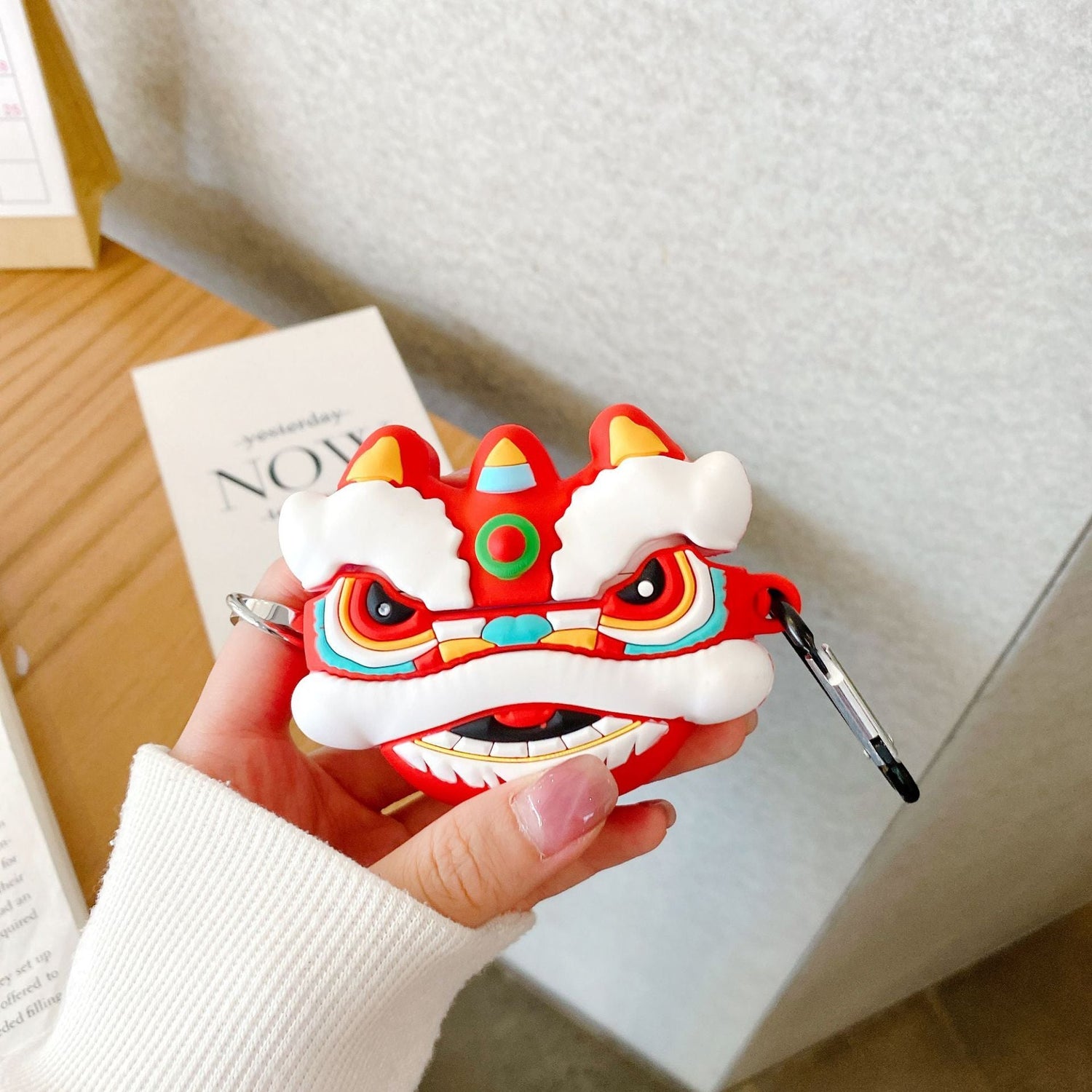 Chinese Lion Dance AirPods Case Silicone Earphone Case-6