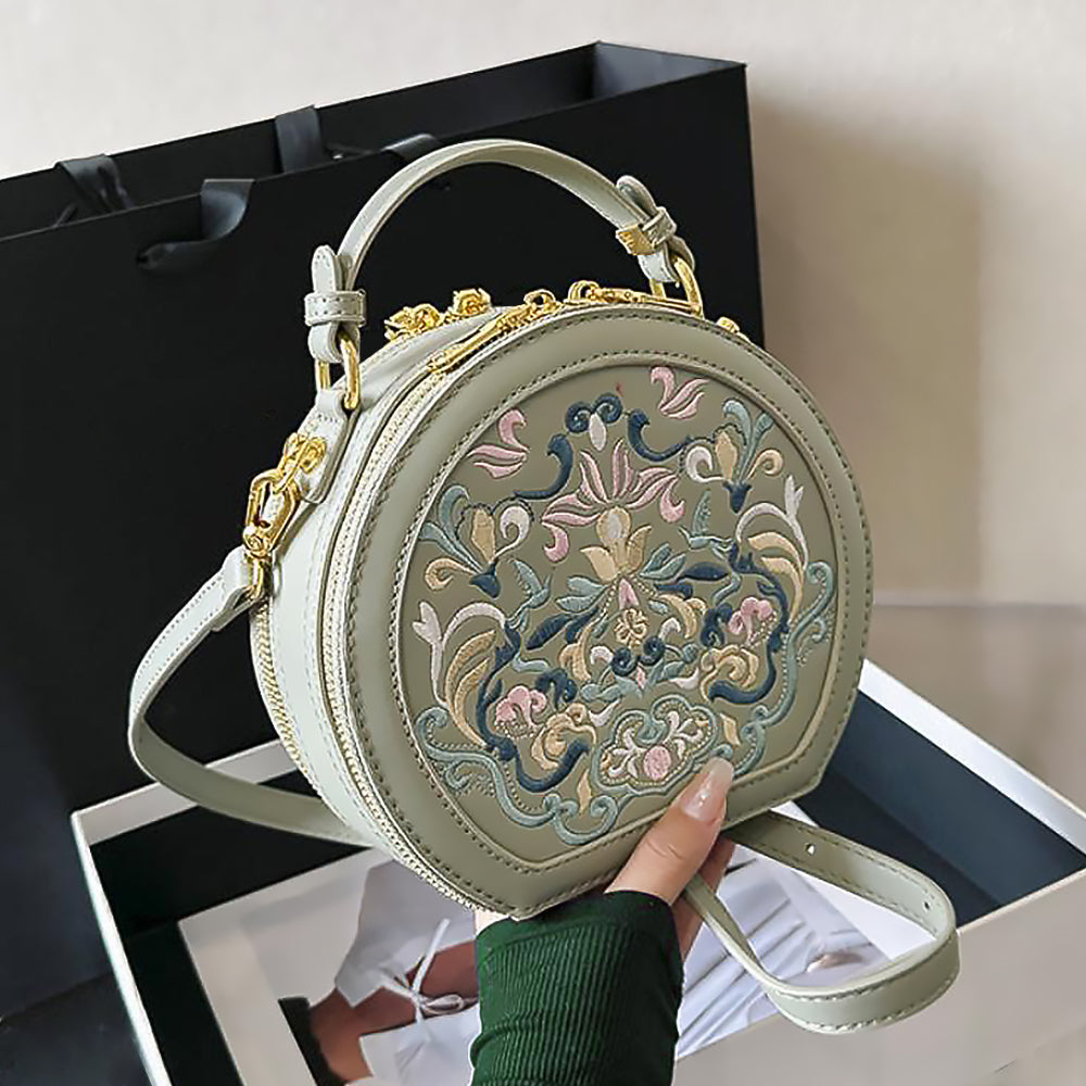 Embroidered Shoulder Bag Daily Fashion Gift for Her-3