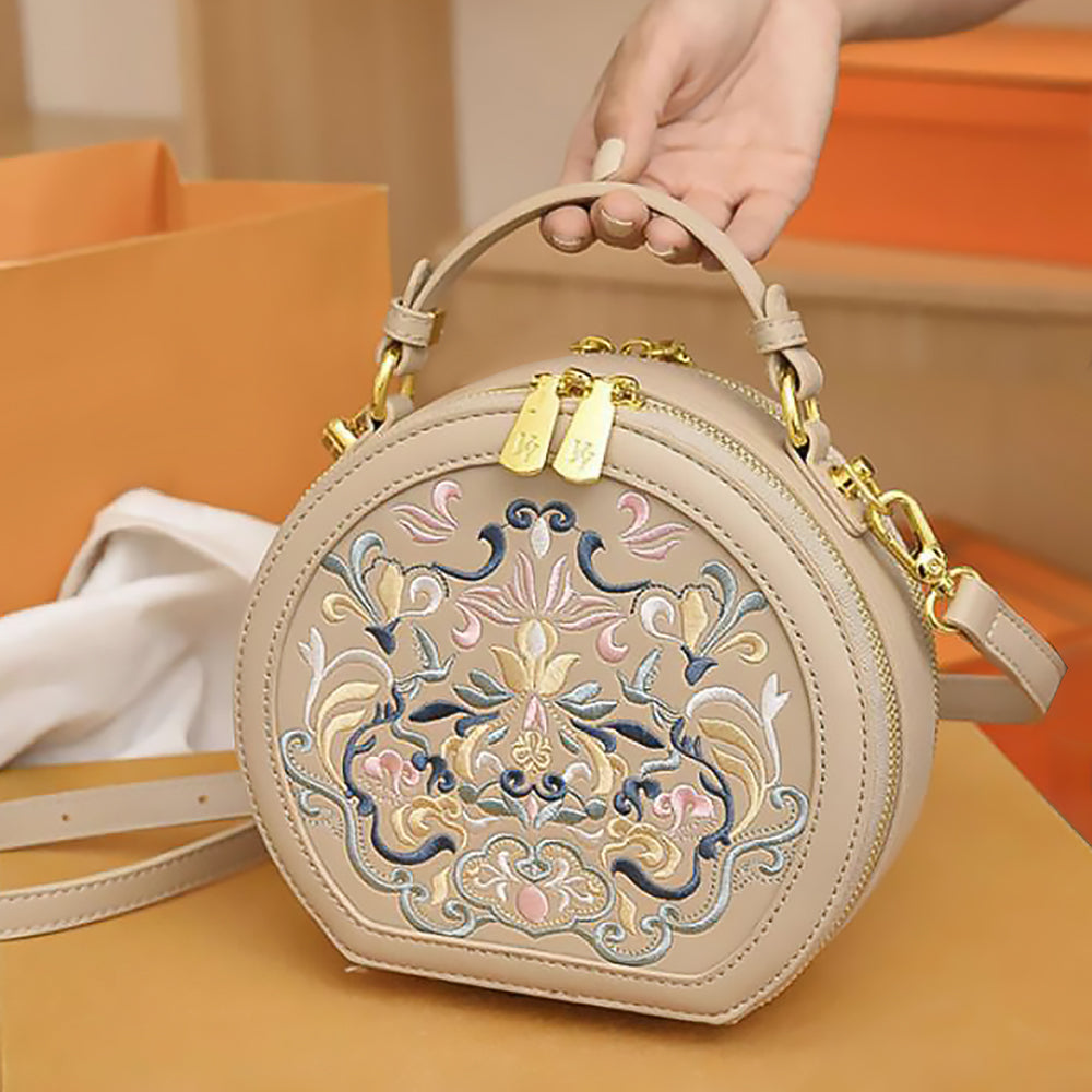 Embroidered Shoulder Bag Daily Fashion Gift for Her-4