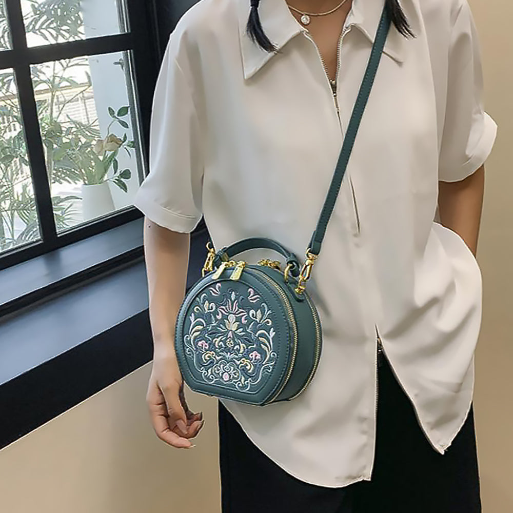 Embroidered Shoulder Bag Daily Fashion Gift for Her-7