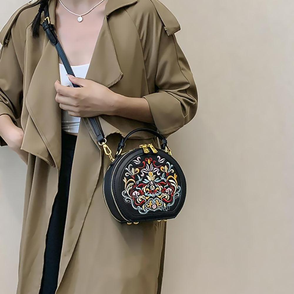 Embroidered Shoulder Bag Daily Fashion Gift for Her-9