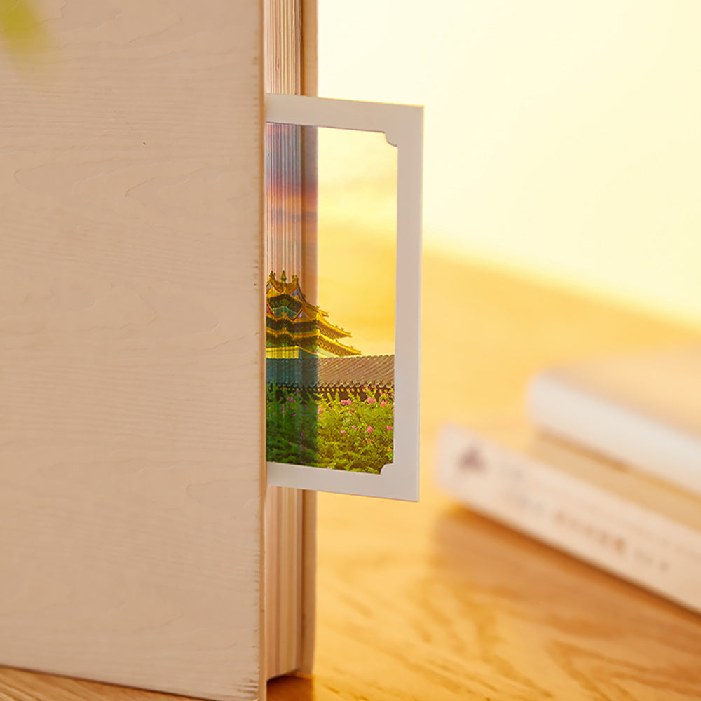 Chinese Style Four Seasons Postcard Forbidden City Greeting Cards for Friends-3