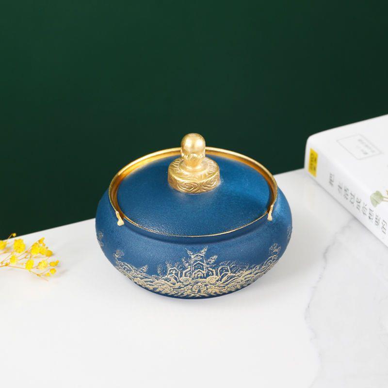 Chinese Style Minimalist Creative Light Luxury Ceramic Ashtray-6