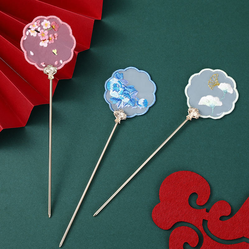 Chinese Su Embroidery Ribbon Handmade Embroidery Hairpin Material Pack-1