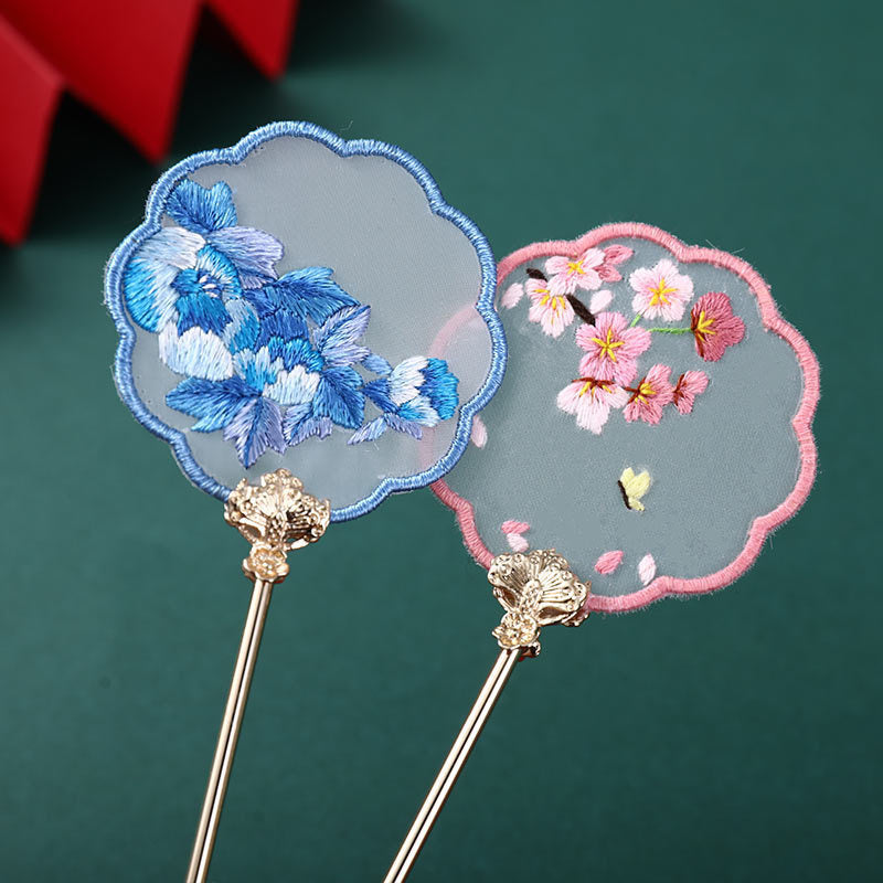 Chinese Su Embroidery Ribbon Handmade Embroidery Hairpin Material Pack-2