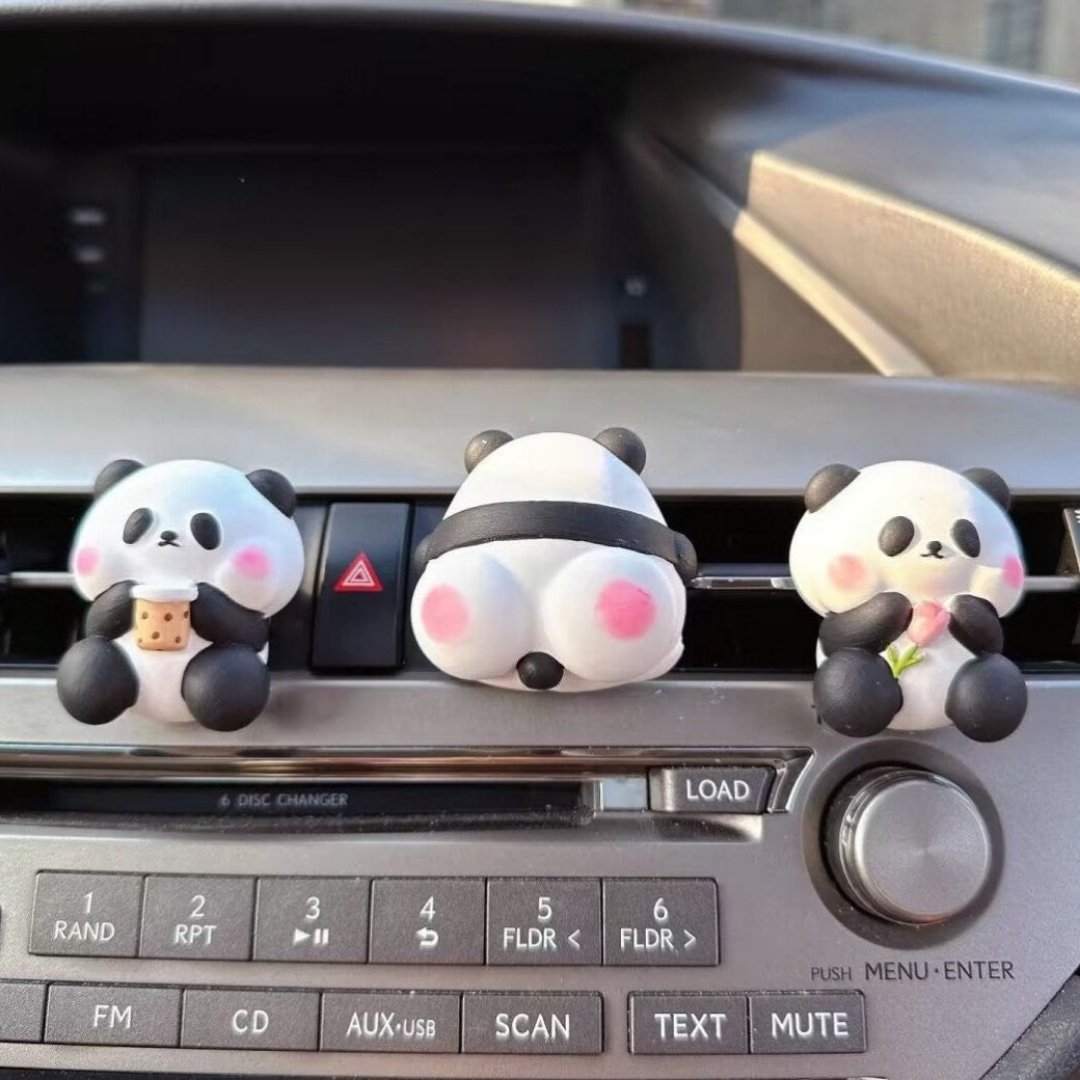 Chubby panda car aromatherapy for car fragrance use