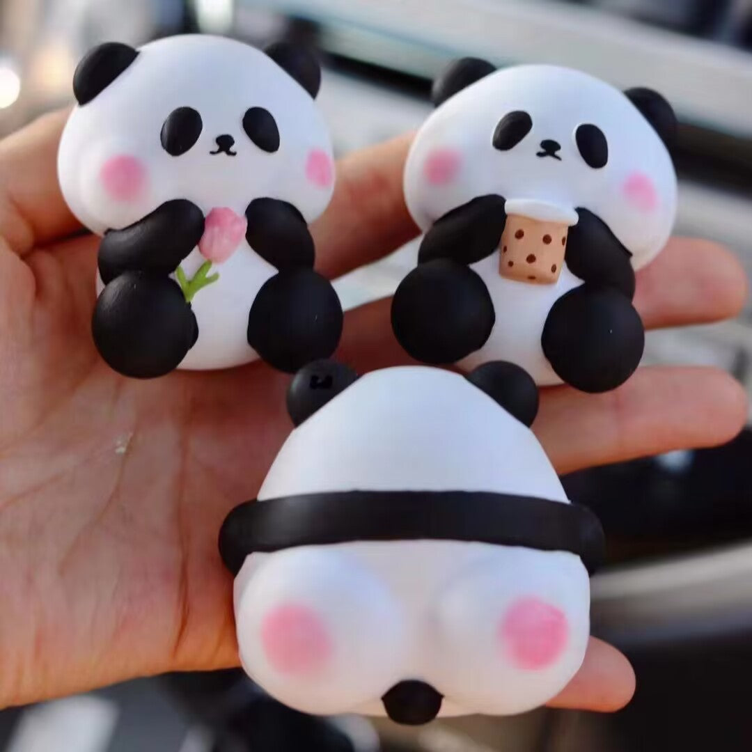 Chubby panda car aromatherapy for car fragrance use
