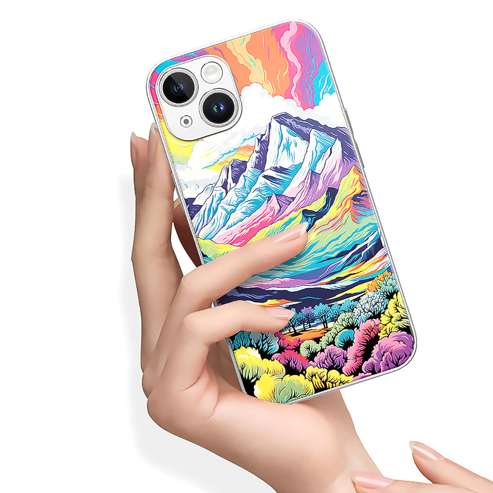 Colorful Mountains iPhone Series Magnetic Phone Case-3