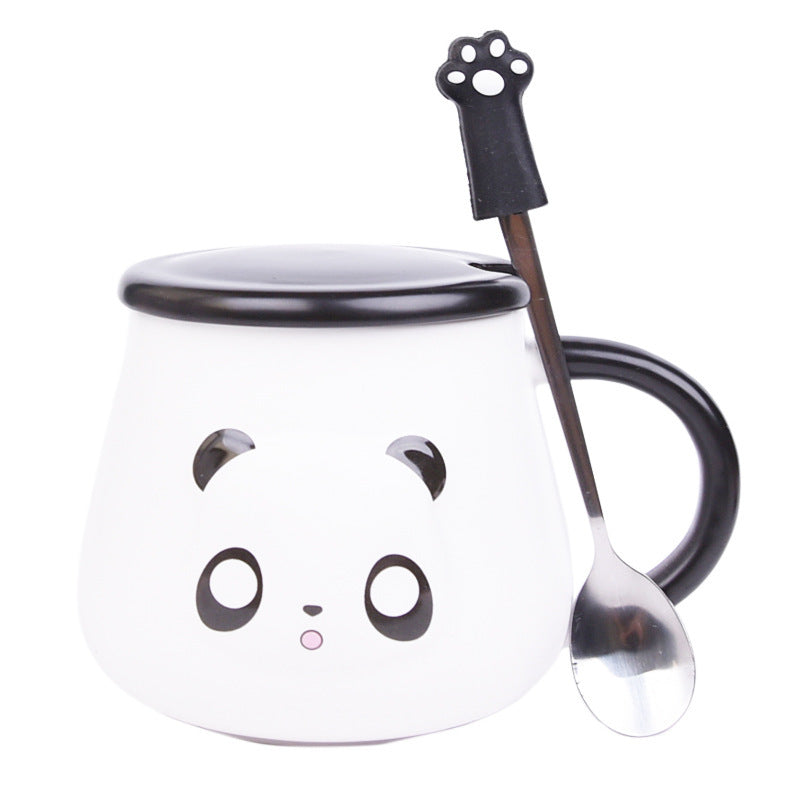 Creative Gift Large Capacity Cartoon Panda Ceramic Cup Mug-5
