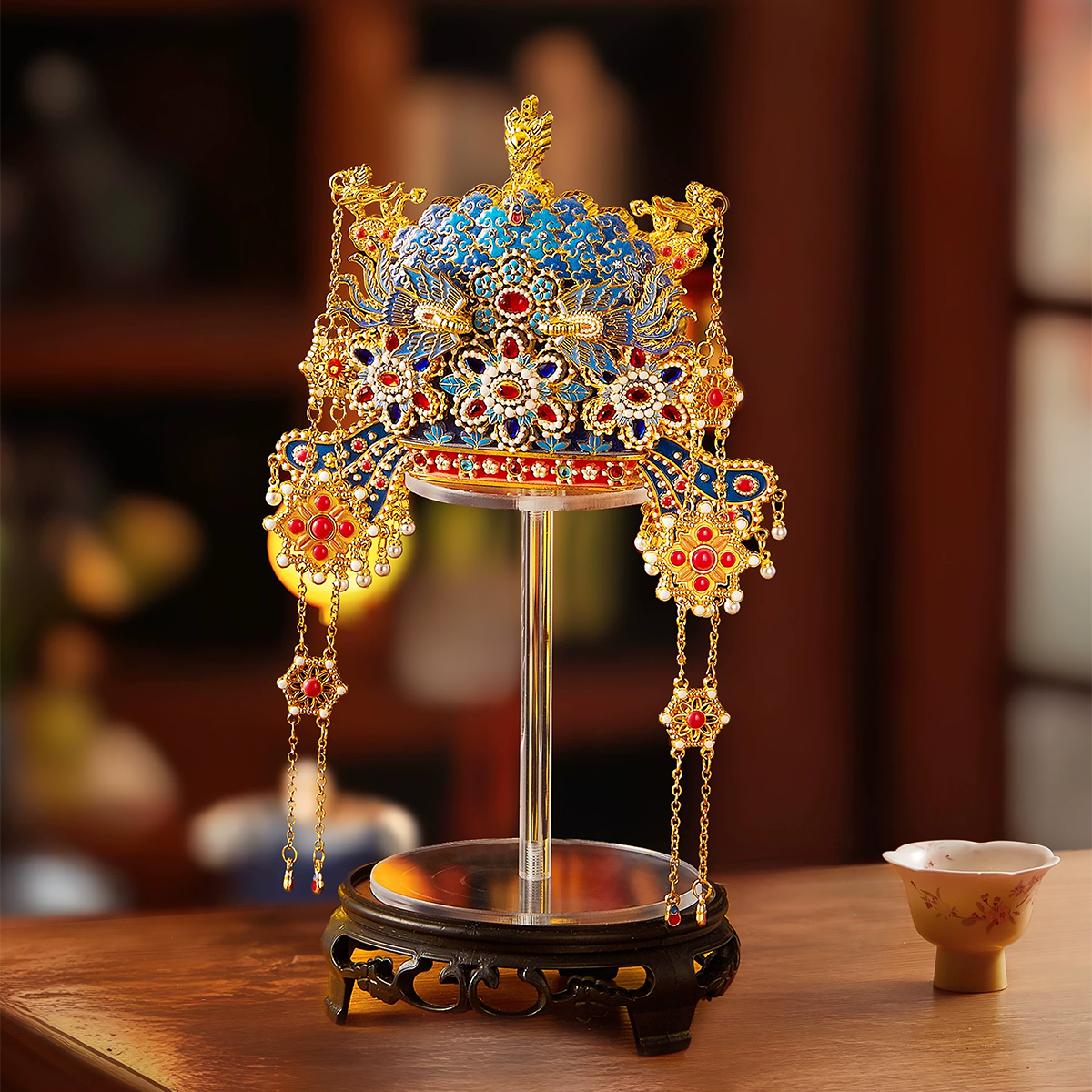 Dimensional Fridge Magnet Empress Xiaojing's Phoenix Crown Refrigerator Magnets Souvenirs-2