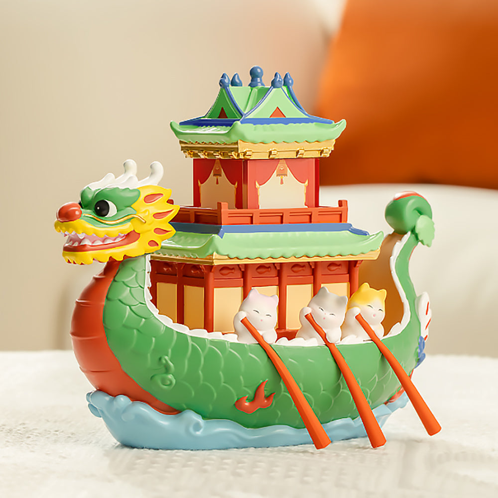 Dragon Boat Festival Night Light Large Dragon Boat Ornaments Personalized Gifts-3