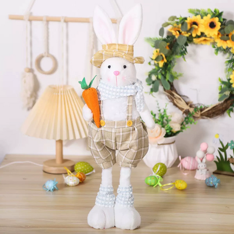 Easter Bunny Decoration Retractable Doll Gift | Home & Window Display-5