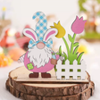 Easter Decoration Bunny Wooden Tabletop Ornament-5