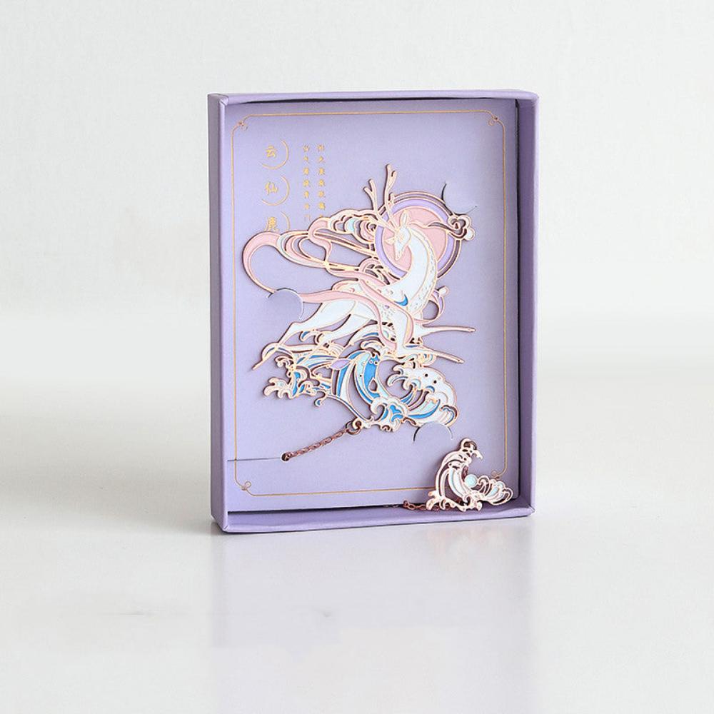 Evening Wind Series Hollow Out Metal Bookmark-5