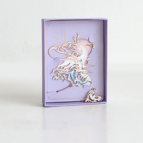 Evening Wind Series Hollow Out Metal Bookmark-5