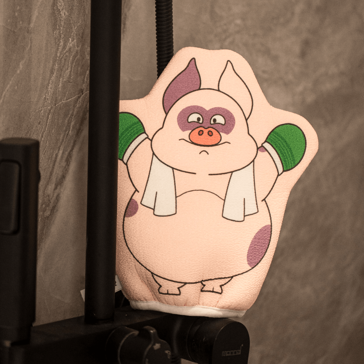 Exfoliating Gloves "Zhu Biao Biao Use Some Strength" Bath Scrubbing Towel-3